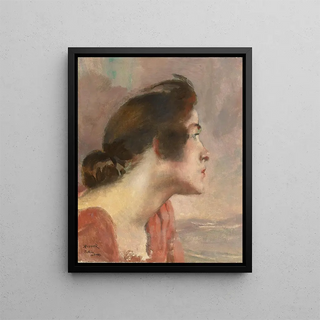 Albert Besnard - Head Of A Young Girl.webp