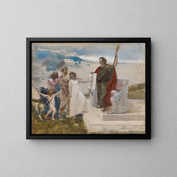 The Wedding - Albert Besnard — framed artwork on a wall