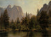 van Rochers de la cathédrale, vallée de Yosemite - Albert Bierstadt — weergave van het kunstwerk