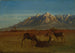 Herten in het berghuis - Albert Bierstadt — weergave van het kunstwerk