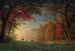 Zonsondergang in India, herten bij een meer - Albert Bierstadt — weergave van het kunstwerk