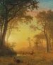 Licht in het bos - Albert Bierstadt — weergave van het kunstwerk