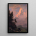 Reproductie van het schilderij Zonsopgang op de Matterhorn - Albert Bierstadt
