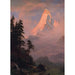 Reproductie van het schilderij Zonsopgang op de Matterhorn - Albert Bierstadt