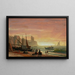 La flotte de pêche - Albert Bierstadt — ingelijst kunstwerk aan de muur