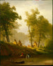 De Wolf Rivier in Kansas - Albert Bierstadt — weergave van het kunstwerk