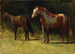 Twee Paarden - Albert Bierstadt — weergave van het kunstwerk