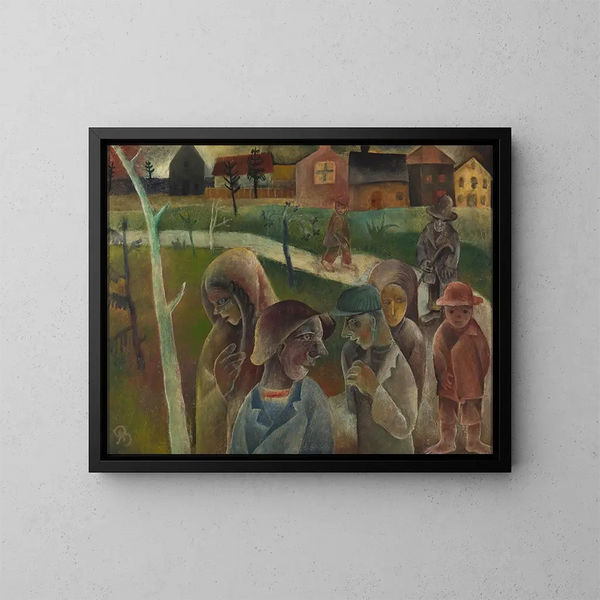 Autoroute - Albert Bloch — framed artwork on a wall