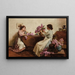 Vrouwen die bloemen rangschikken - Albert Chevallier Tayler — ingelijst kunstwerk aan de muur