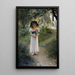In de tuin - Albert Edelfelt — ingelijst kunstwerk aan de muur