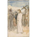 Reproductie van het schilderij Christus wordt naar Golgotha gebracht - Albert Edelfelt