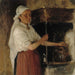 Elli Jäppinen au poêle, étude - Albert Edelfelt — weergave van het kunstwerk