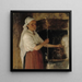 Elli Jäppinen au poêle, étude - Albert Edelfelt — ingelijst kunstwerk aan de muur