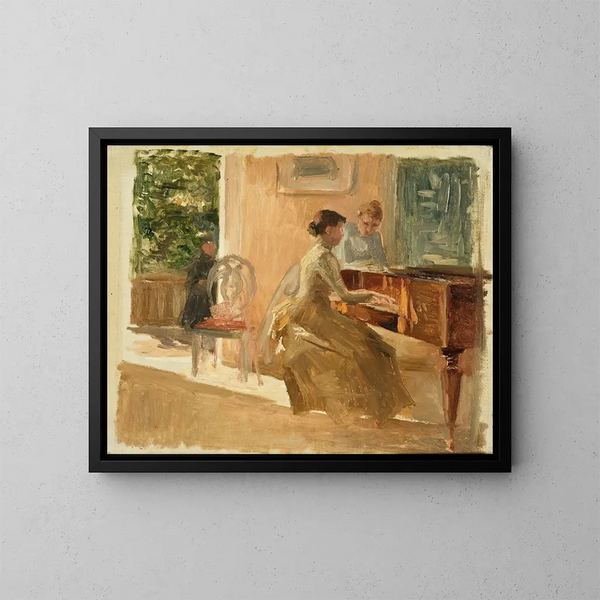 in de woonkamer bij Haiko - Albert Edelfelt — ingelijst kunstwerk aan de muur