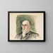Studie van portret van Leo Mechelin - Albert Edelfelt — ingelijst kunstwerk aan de muur