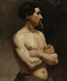 Studie van de Academie voor mannelijke modellen - Albert Edelfelt — weergave van het kunstwerk