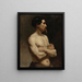 Studie van de Academie voor mannelijke modellen - Albert Edelfelt — ingelijst kunstwerk aan de muur