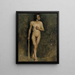 Modèle masculin - Albert Edelfelt — ingelijst kunstwerk aan de muur