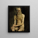 Studie van de Academie van de Zittende Oude Man - Albert Edelfelt — ingelijst kunstwerk aan de muur