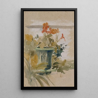 Albert Edelfelt - Pelargoniums on the Terrace.webp