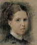 Portret van Annie Edelfelt - Albert Edelfelt — weergave van het kunstwerk