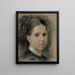 Portret van Annie Edelfelt - Albert Edelfelt — ingelijst kunstwerk aan de muur