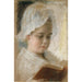 Reproductie van het schilderij Portret van Berta Edelfelt studie - Albert Edelfelt