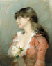 Profil d'une jeune femme - Albert Edelfelt — weergave van het kunstwerk