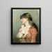 Profil d'une jeune femme - Albert Edelfelt — ingelijst kunstwerk aan de muur