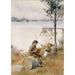 Serenade op de kade - Albert Edelfelt — weergave van het kunstwerk