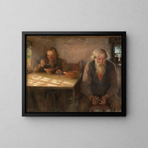 De rustdag - Albert Edelfelt — ingelijst kunstwerk aan de muur