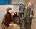 De beeldhouwer Ville Vallgren en zijn vrouw - Albert Edelfelt — weergave van het kunstwerk