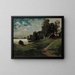 Villa à Haikko au clair de lune - Albert Edelfelt — ingelijst kunstwerk aan de muur