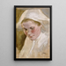 Hoofd van een vrouw - Albert Edelfelt — ingelijst kunstwerk aan de muur