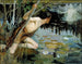 Jonge man en een zeemeermin (schets) - Albert Edelfelt — weergave van het kunstwerk