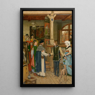 Albert Frans Lieven De Vriendt - The Magistrates Visit the Workshop of Jan van Eyck.webp