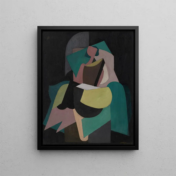 Vrouw zittend - Albert Gleizes — ingelijst kunstwerk aan de muur