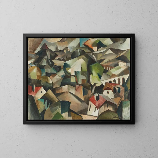 Landschap in Meudon - Albert Gleizes — ingelijst kunstwerk aan de muur