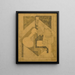 Study for The Woman with Glove or Composition - Albert Gleizes — framed artwork on a wall