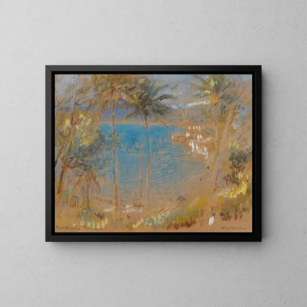 Trou blauw, Port Antonio, Jamaica - Albert Goodwin — ingelijst kunstwerk aan de muur