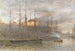 Les docks de Bristol - Albert Goodwin — weergave van het kunstwerk