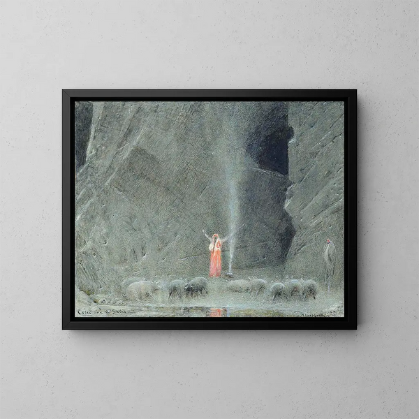 Circé en de varkens - Albert Goodwin — ingelijst kunstwerk aan de muur