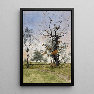 Albert Gosselin - Chne et oliviers JuanlesPins.webp