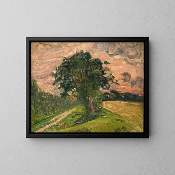 Landscape of Tisvilde - Albert Gottschalk — framed artwork on a wall