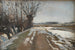 Landschap Winter in Utterslev nabij Kopenhagen - Albert Gottschalk — weergave van het kunstwerk