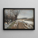 Landschap Winter in Utterslev nabij Kopenhagen - Albert Gottschalk — ingelijst kunstwerk aan de muur