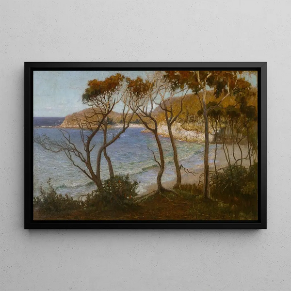 Stranden van de Stille Oceaan - Albert Hanson — ingelijst kunstwerk aan de muur