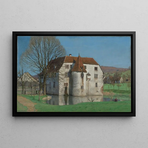 Albert Hermann Daur - Ansicht von Schloss Reichenstein bei Inzlingen.webp