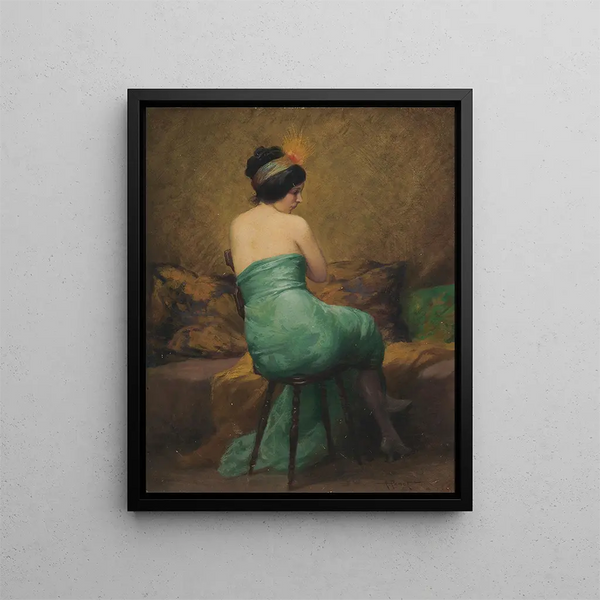 The Feathered Headband - Albert Joseph Pénot — framed artwork on a wall