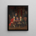 Het schaakspel - Albert Julius Franke — ingelijst kunstwerk aan de muur